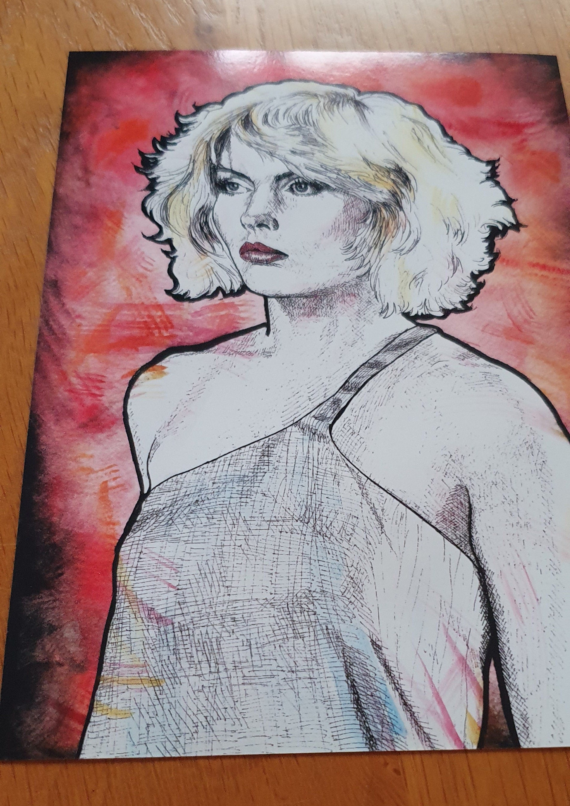 Debbie Harry print - unframed | Blondie Gift | Art Print | Wall Art | Wall Decor | New Wave | Punk | Pop Art | Line Art | Poster | Postcard