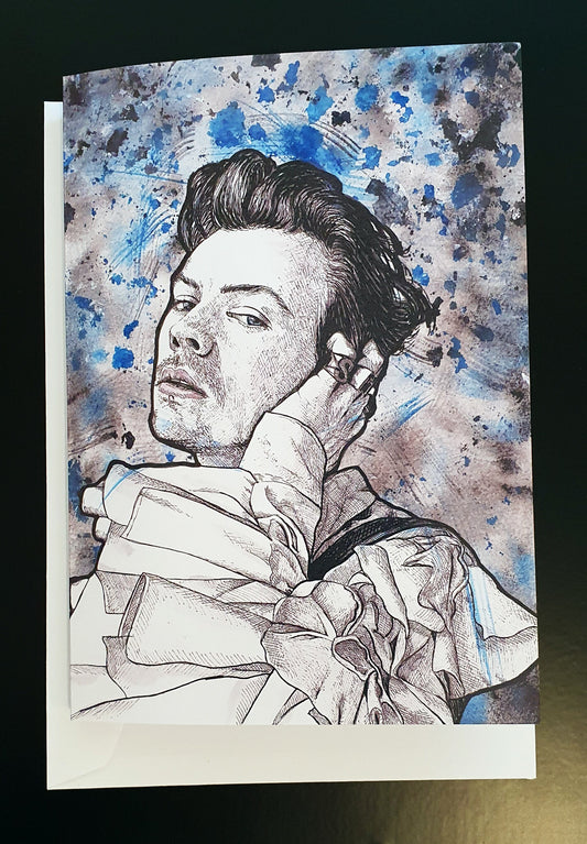 Harry Styles greeting card | One Direction gift | Greeting card | Birthday Card | Harry Styles gift
