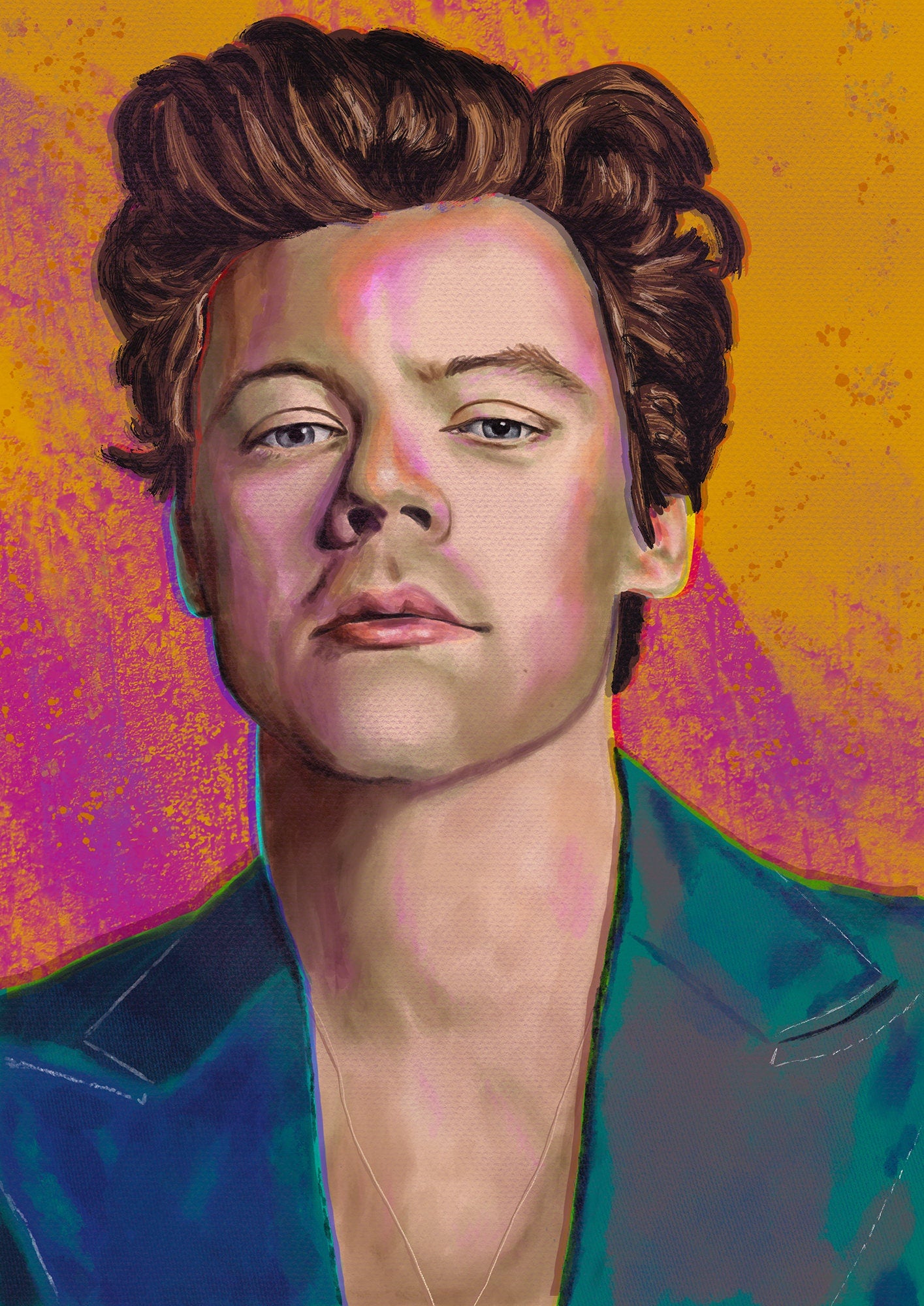 Harry Styles greeting card, One Direction card, Harry Styles fan gift, Harry Styles birthday card, personalised card, Harry Styles pop art