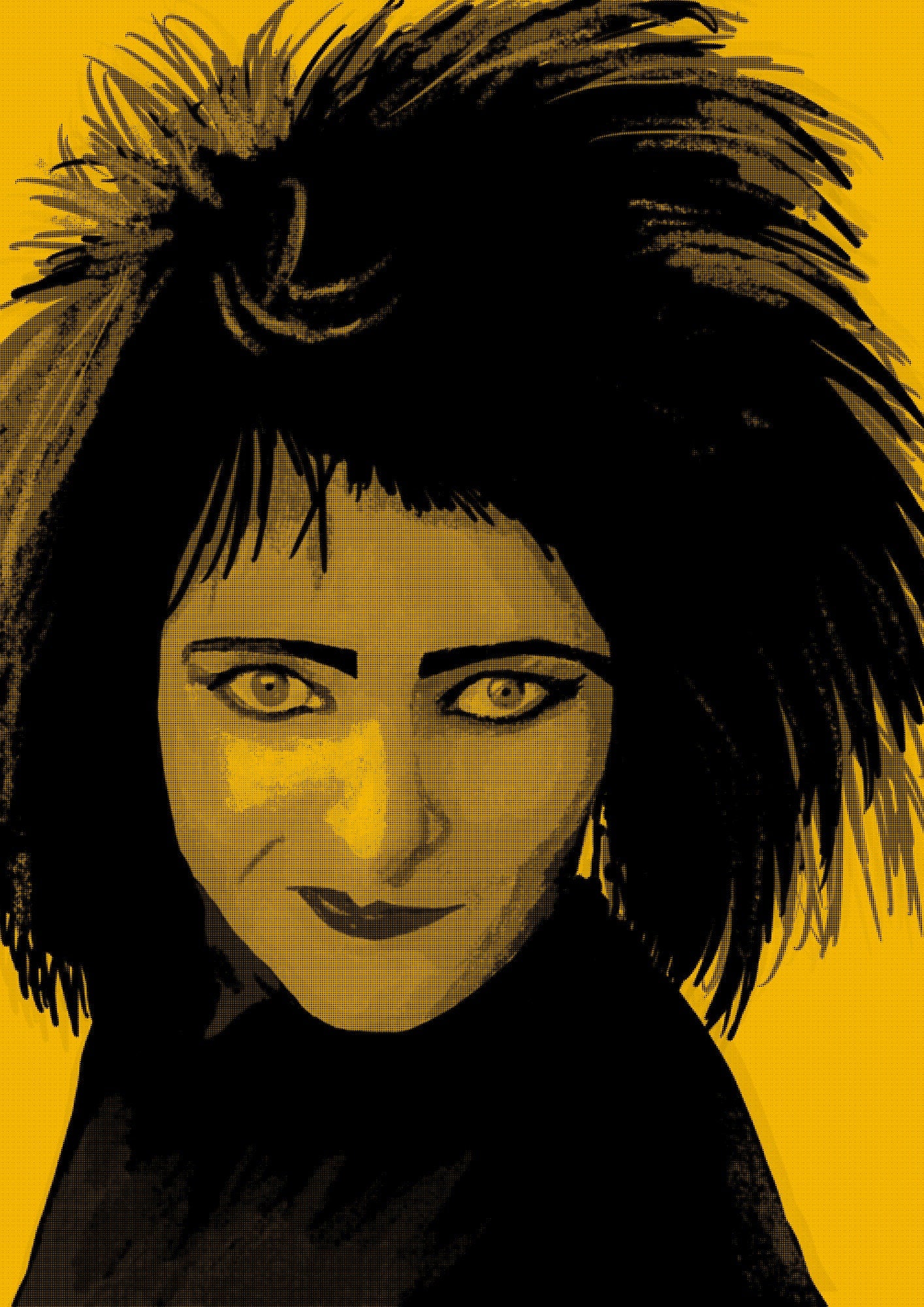 Siouxsie Sioux art print, unframed, Siouxsie and the Banshees, punk wall decor, new wave art, Siouxsie portrait, goth fan gift, goth pop art