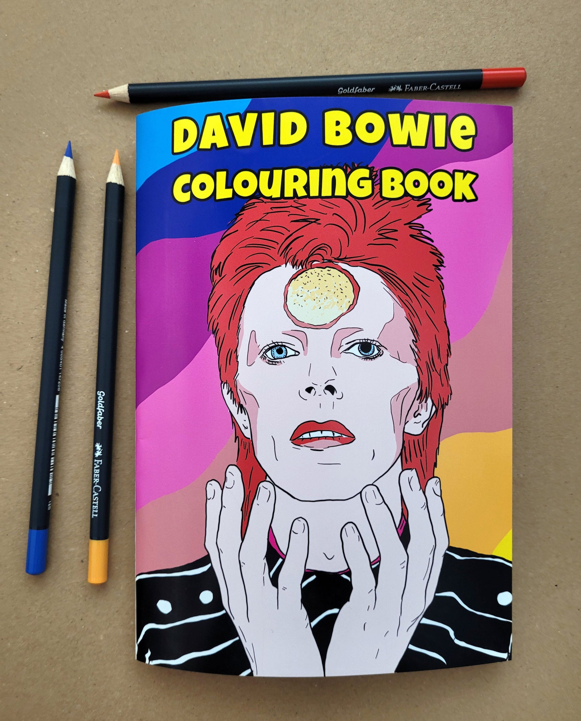 David Bowie Colouring Book, adult colouring book, gift for David Bowie fan, activity book, birthday gift, david bowie artwork