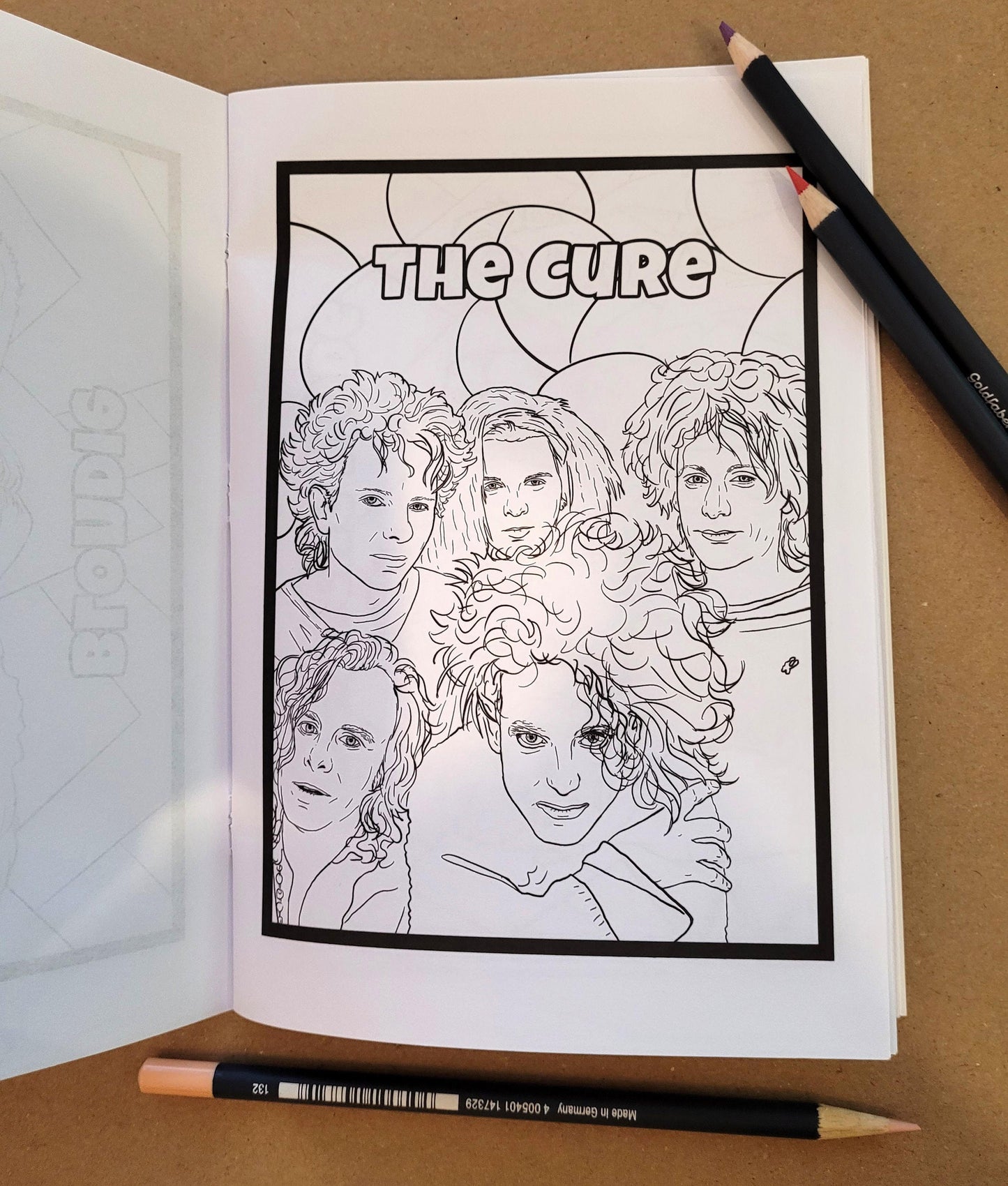 New Wave Colouring Book, adult colouring book, gift for new wave music fan, activity book, birthday gift, 80s music colouring book