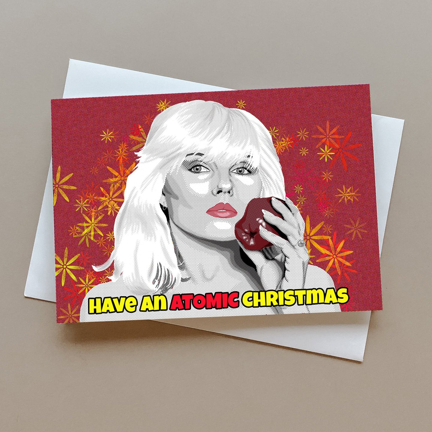 Debbie Harry Christmas card, Blondie Christmas card, New Wave Christmas card, Punk Rock Christmas card, personalised card, holiday card