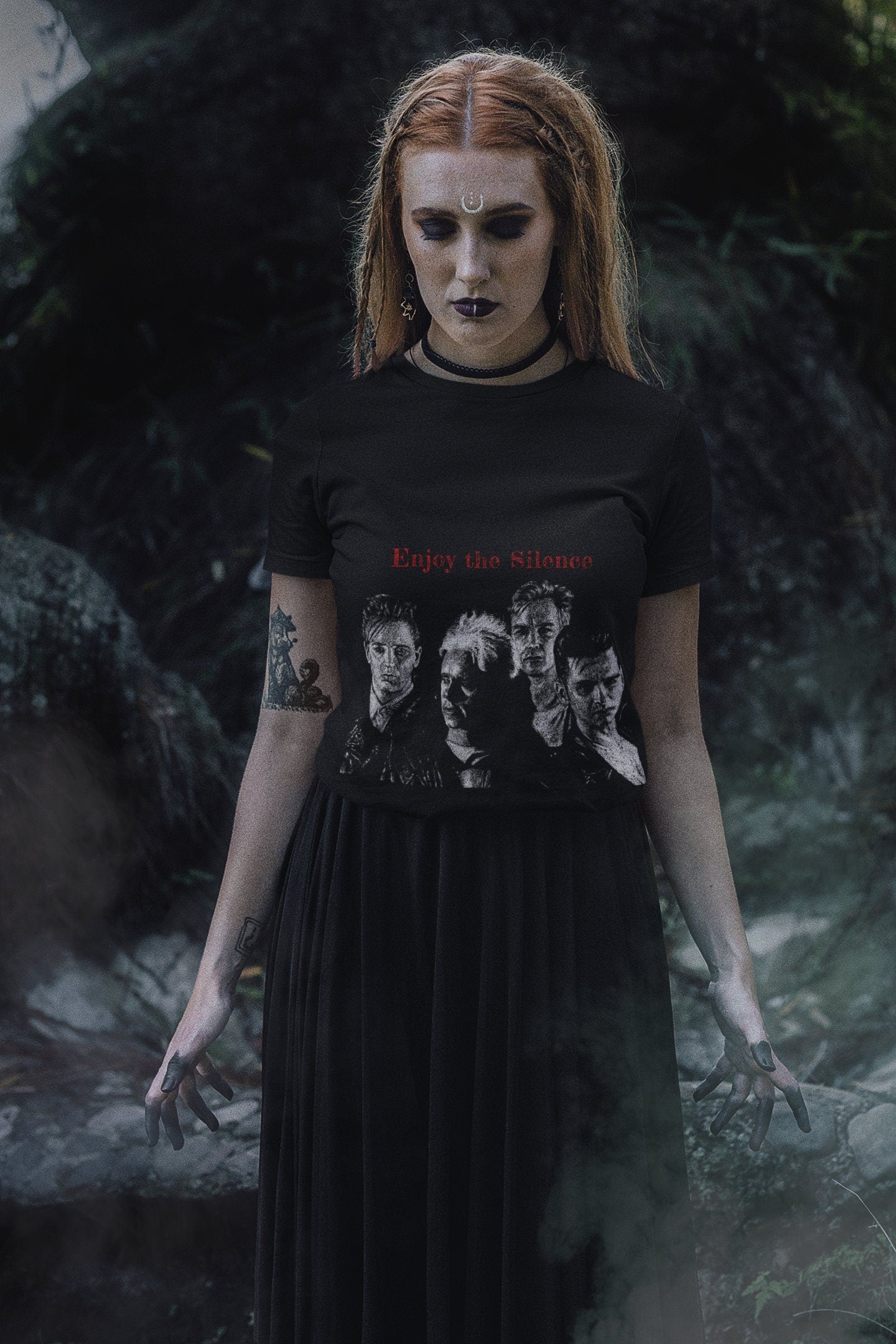 DM inspired T-shirt - Enjoy the Silence, new wave shirt, electronic music fan gift, depeche mode fan gift
