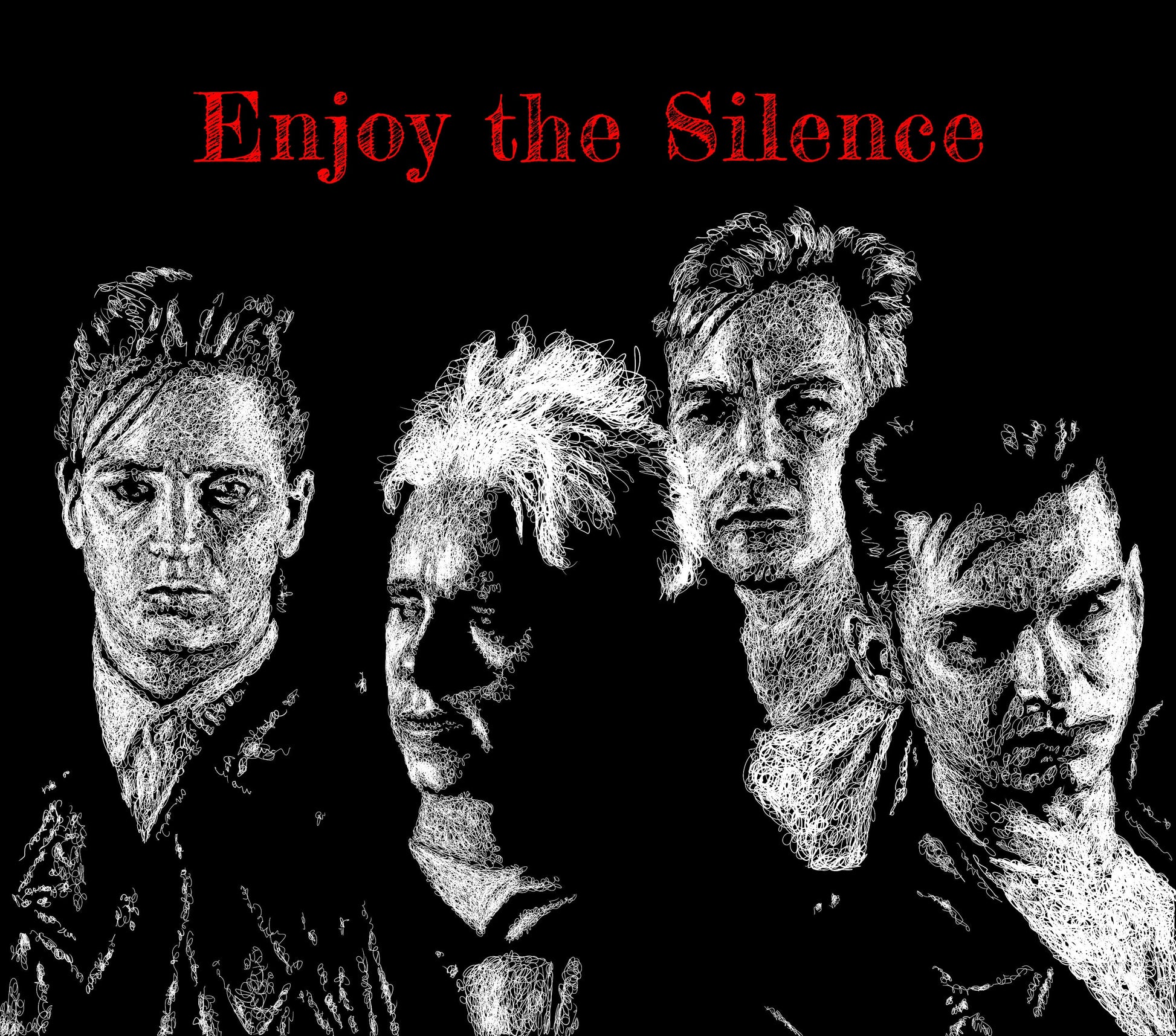 DM inspired T-shirt - Enjoy the Silence, new wave shirt, electronic music fan gift, depeche mode fan gift