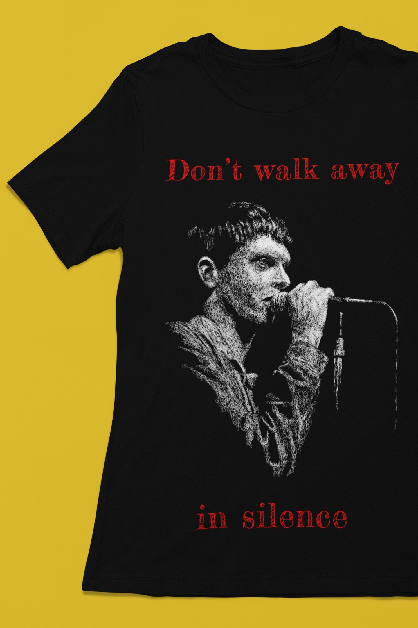 Joy Division Ian Curtis T-shirt, unisex, Atmosphere, post punk shirt, t-shirt for music fans